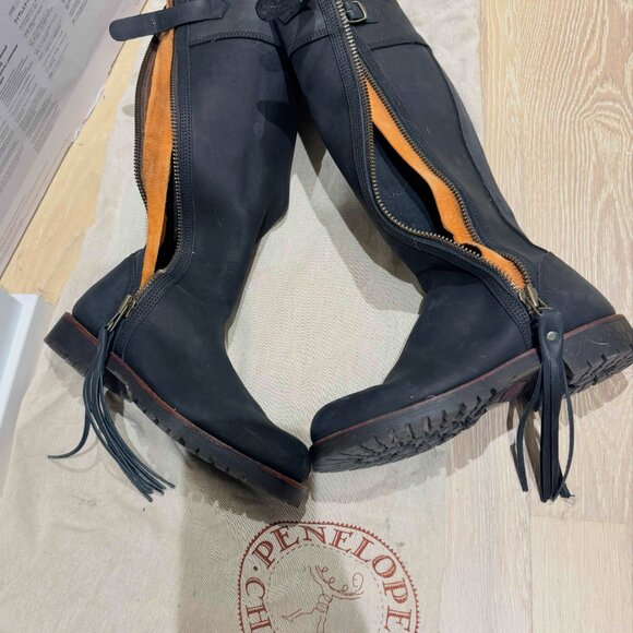 Penelope Chilvers Leather Black Tassel boots - Picture 5 of 5